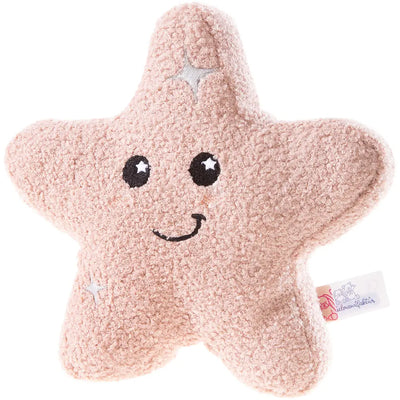 Heunec Kuma Xmas Weihnachtsstern aus lachsrosa Frottee mit gesticktem Lächeln