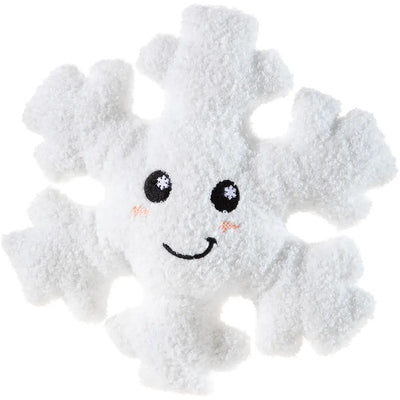Heunec Kuma Xmas Schneeflocke aus weissem Plüsch mit gesticktem Lächeln
