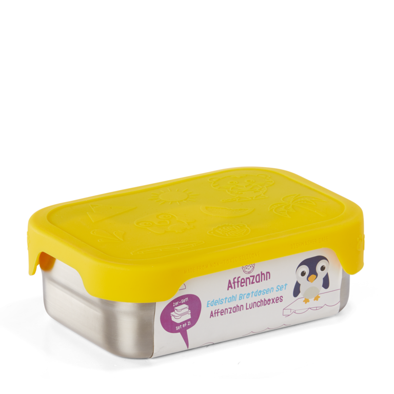 Affenzahn Brotdosen-Set gelb Tiger - Bild 1