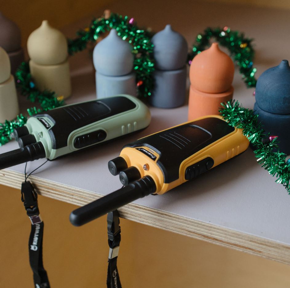 Walkie-Talkies mit Taschenlampe grün/orange - Bild 5