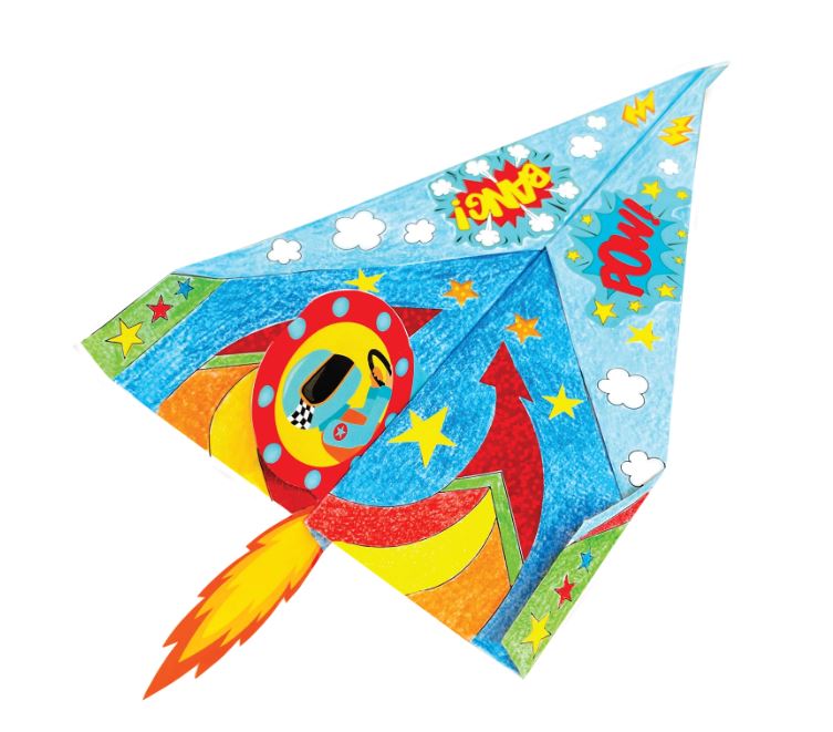 Papierflieger Bastel-/Malset - Bild 5