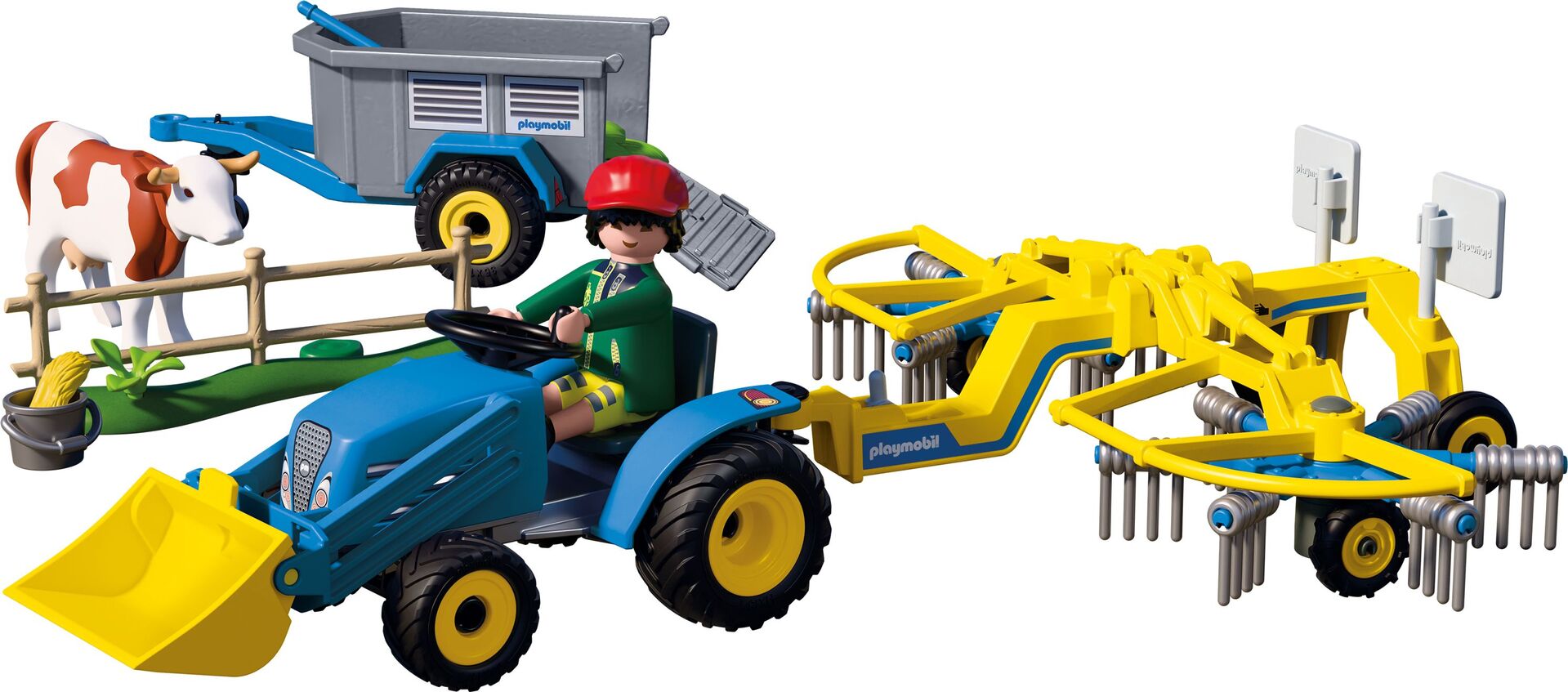 PLAYMOBIL Kleiner Traktor mit Heuschwader 72163 - Bild 5