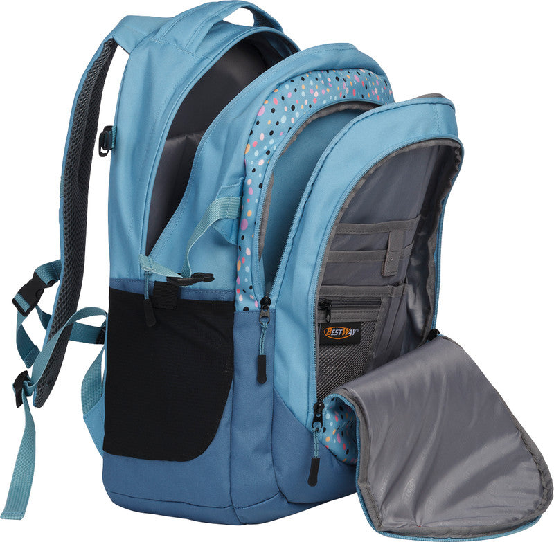 BESTWAY Rucksack Evolution Air hellblau Punkte - Bild 5