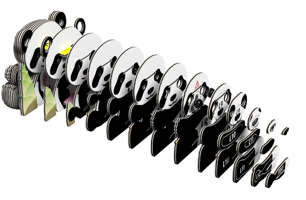 3D Bastelset Grosser Panda - Bild 5