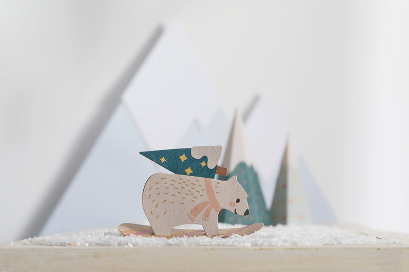 Folia Adventskalender Bastelset Village in the snow - Bild 3