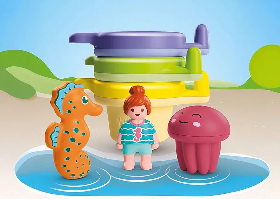 PLAYMOBILJUNIOR AQUA: Schwimmbecher mit Wasserspass 71776 - Bild 5