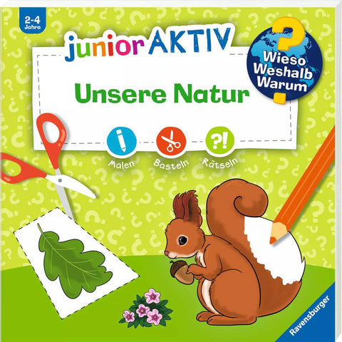 Wieso? Weshalb? Warum? junior AKTIV «Unsere Natur»: Cover mit Eichhörnchen