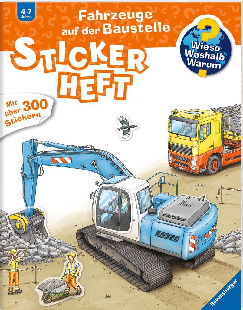 WWW Stickerheft  Fahrzeuge auf der Baustelle 060.028 - Bild 1