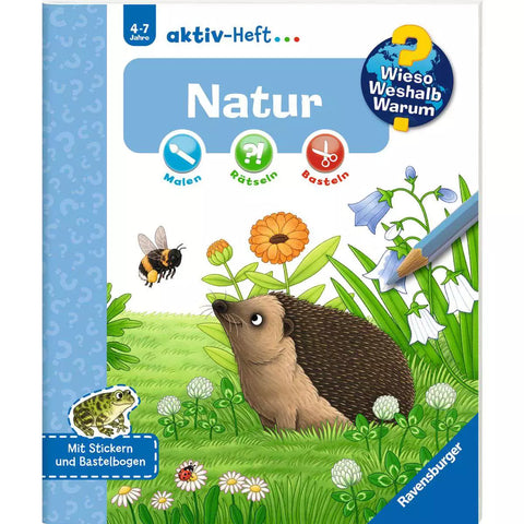 Wieso? Weshalb? Warum? aktiv-Heft Natur – Cover mit Igel