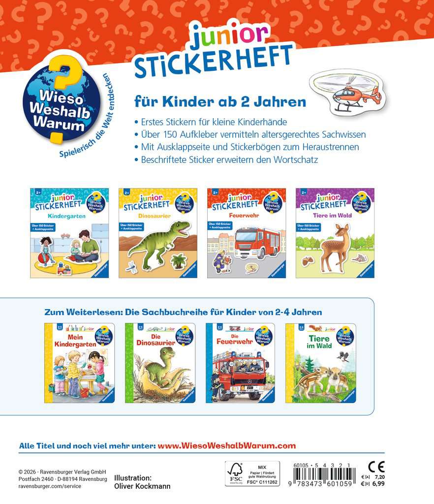 WWW Junior Stickerheft Feuerwehr 60.105 - Bild 4