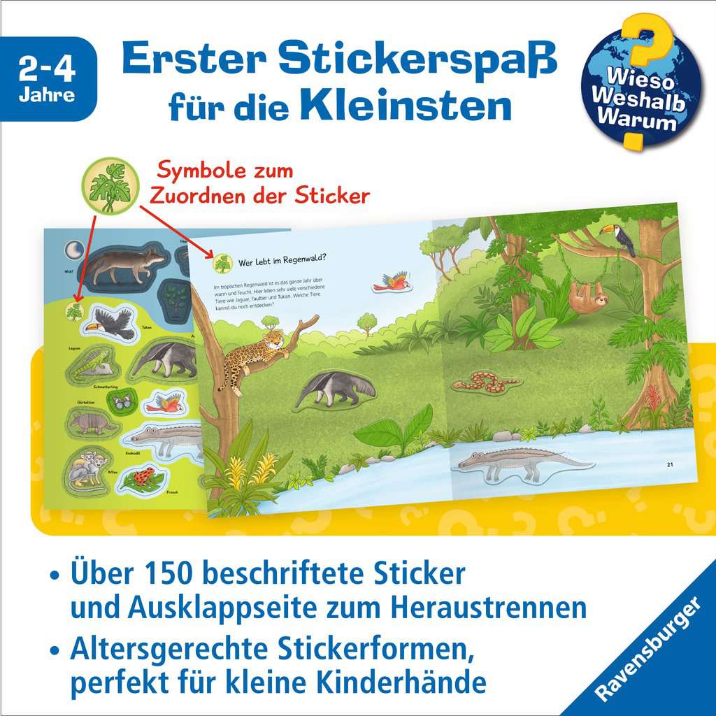 WWW Junior Stickerheft Tiere im Wald 60.108 - Bild 2