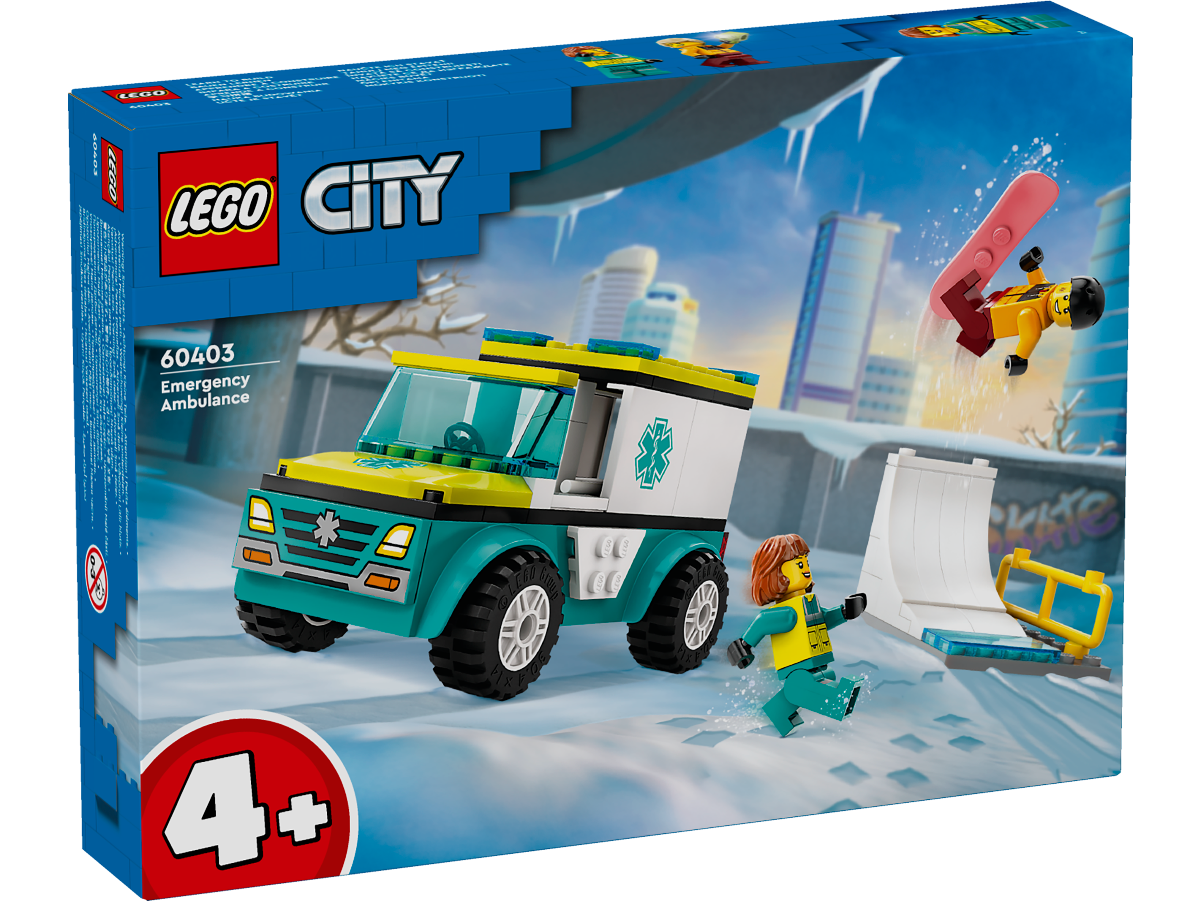 LEGO City Rettungswagen und Snowboarder 60403 - Bild 1