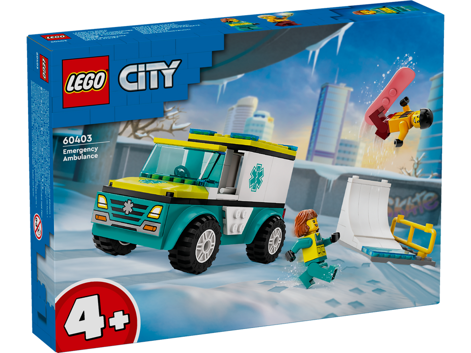 LEGO City Rettungswagen und Snowboarder 60403