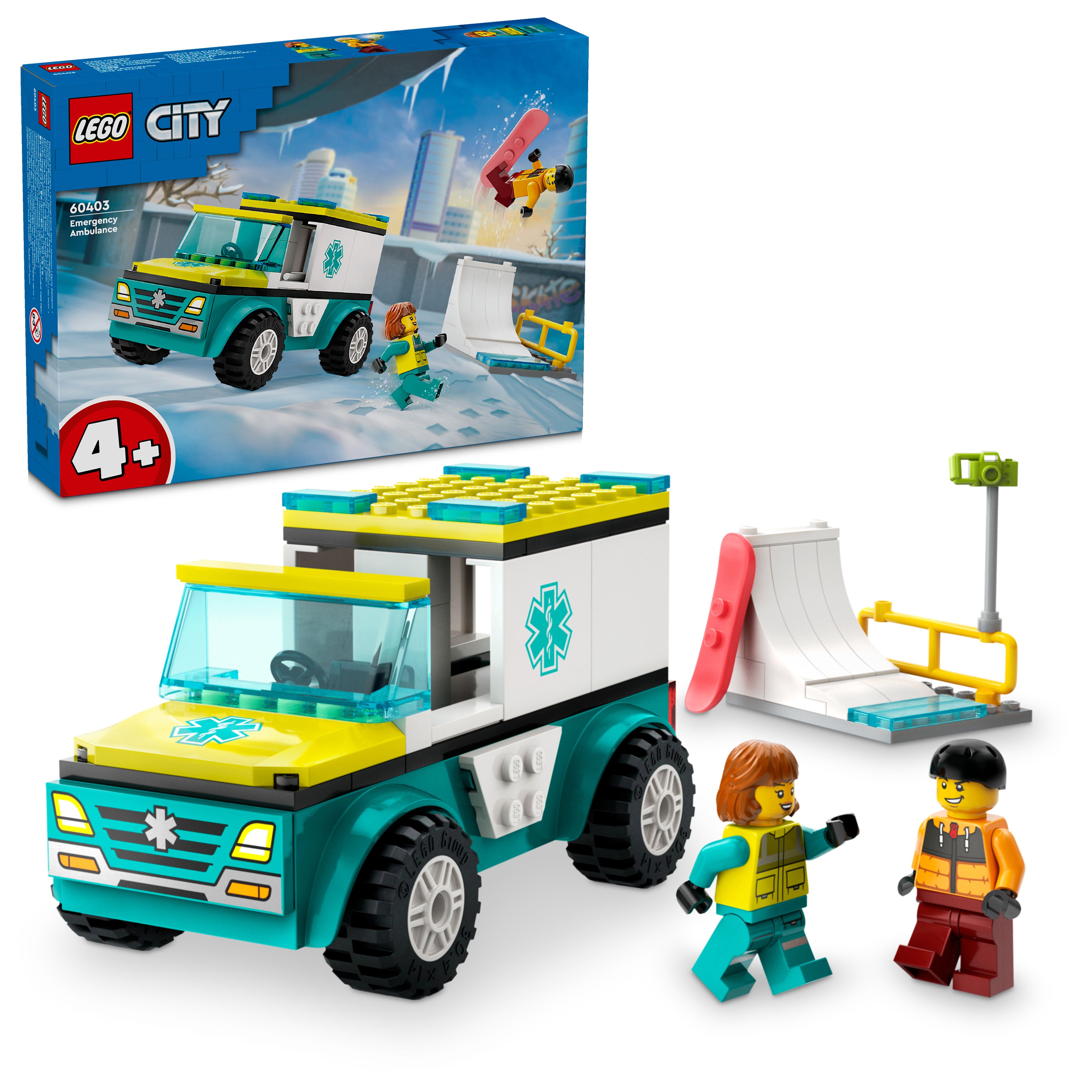 LEGO City Rettungswagen und Snowboarder 60403 - Bild 4