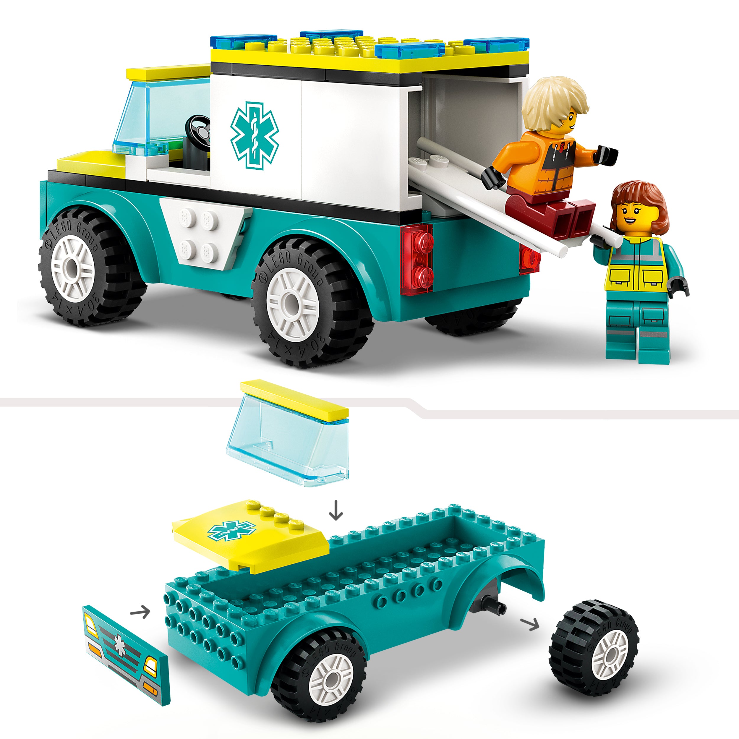 LEGO City Rettungswagen und Snowboarder 60403 - Bild 6