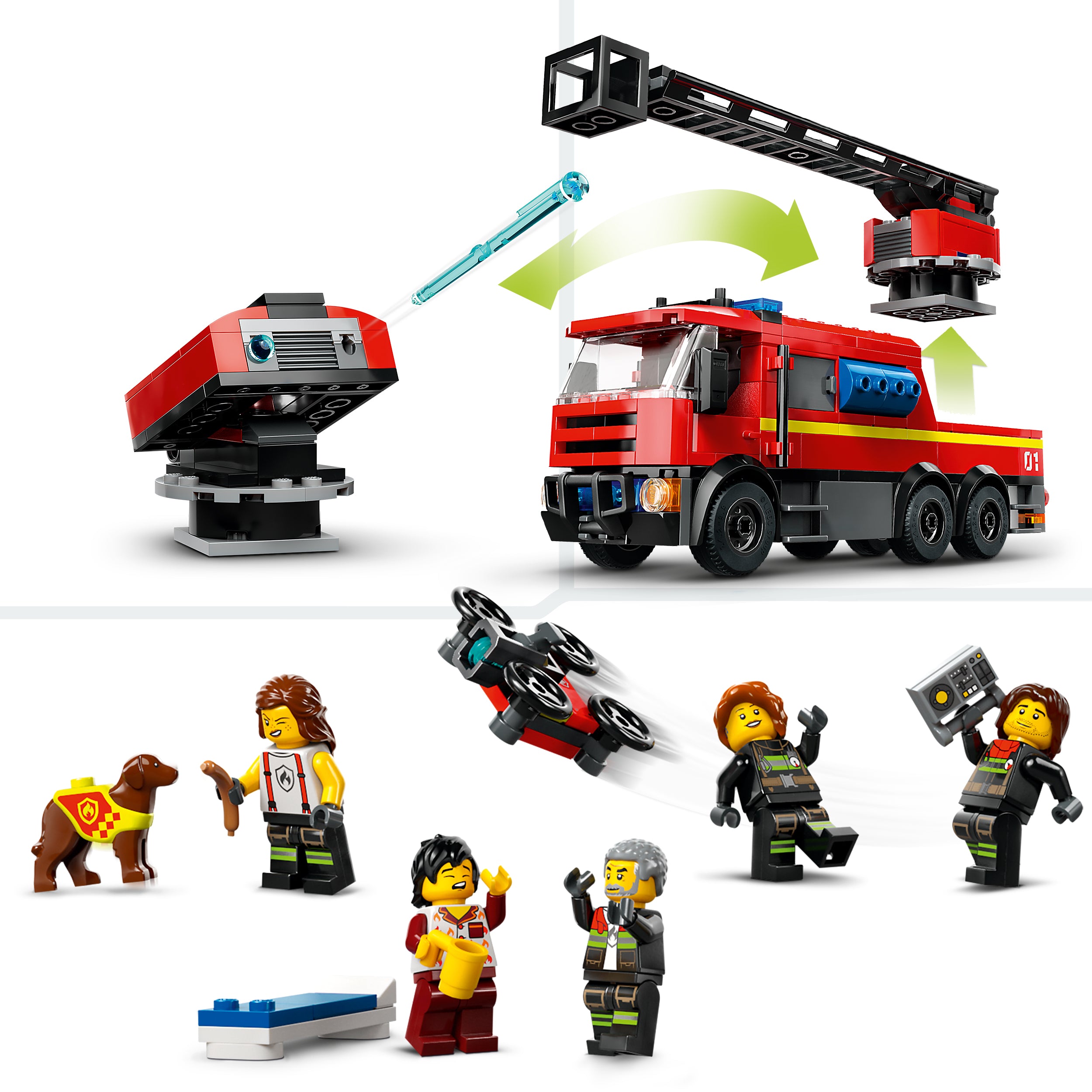 LEGO City Feuerwehrstation mit Drehleiter 60414 - Bild 8