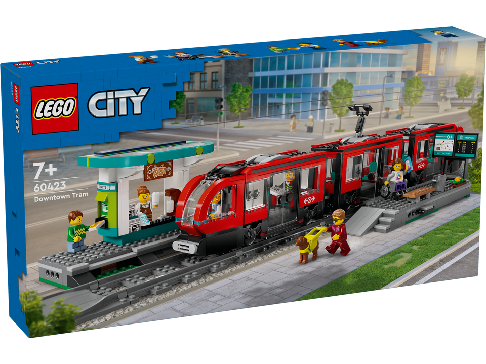 LEGO City Strassenbahn mit Haltestelle 60423