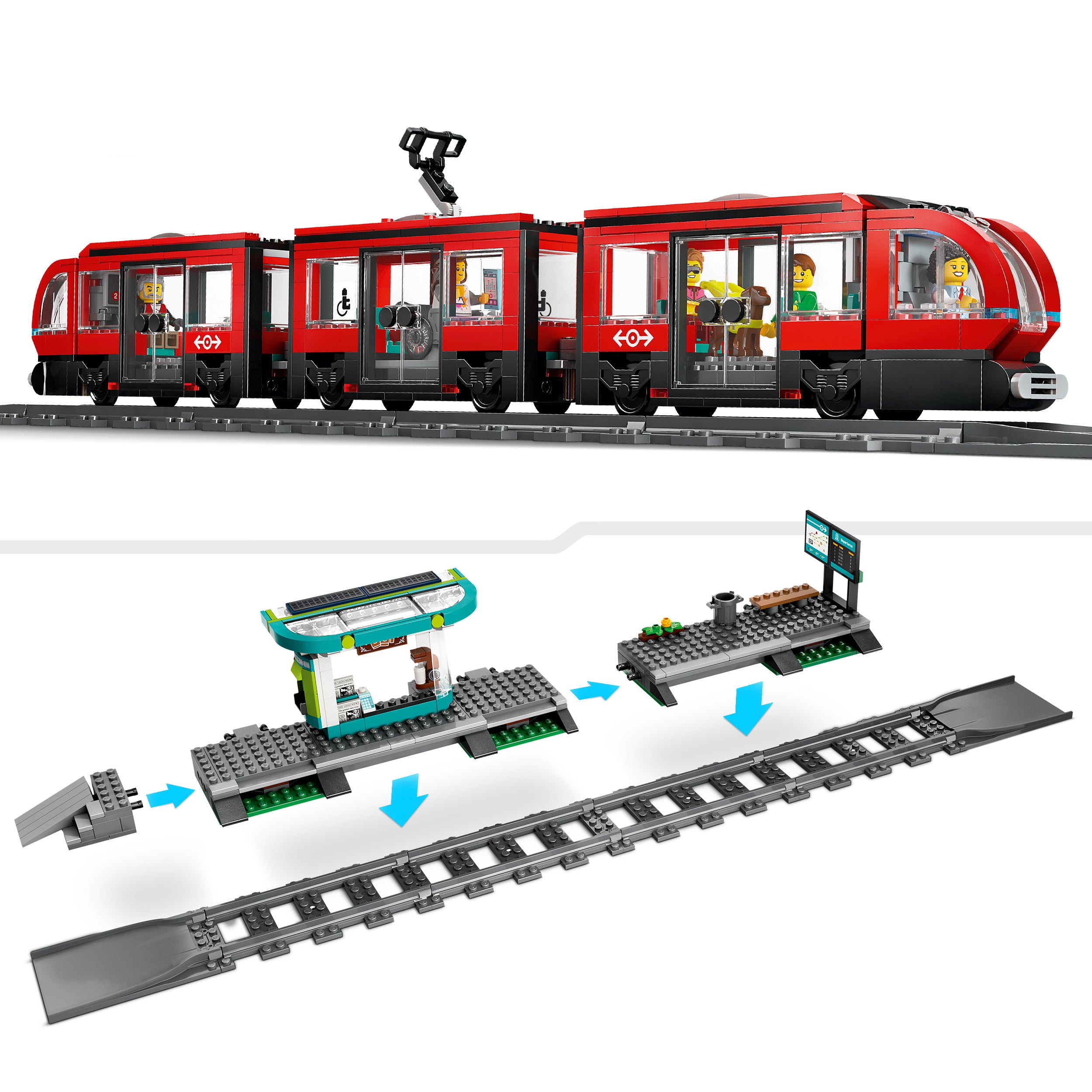LEGO City Strassenbahn mit Haltestelle 60423 - Bild 3
