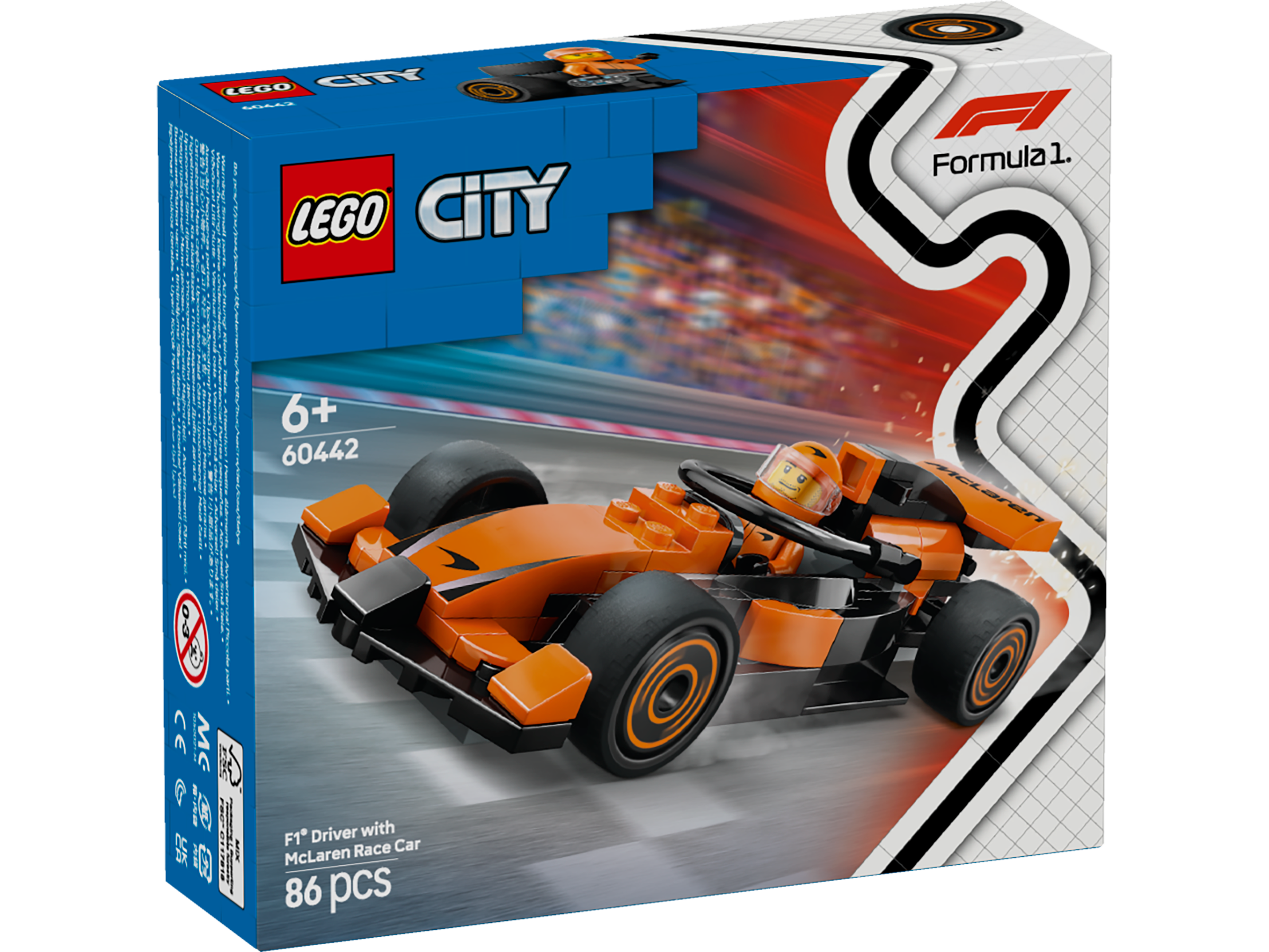 LEGO City F1® Rennfahrer mit McLaren Rennauto 60442 - Bild 1