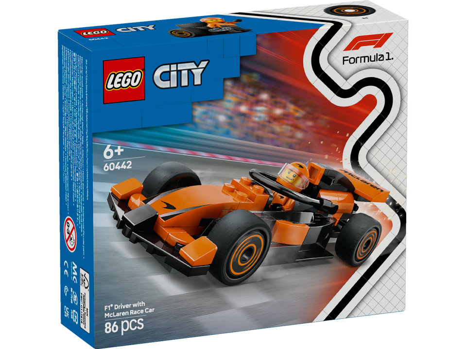 LEGO City F1® Rennfahrer mit McLaren Rennauto 60442
