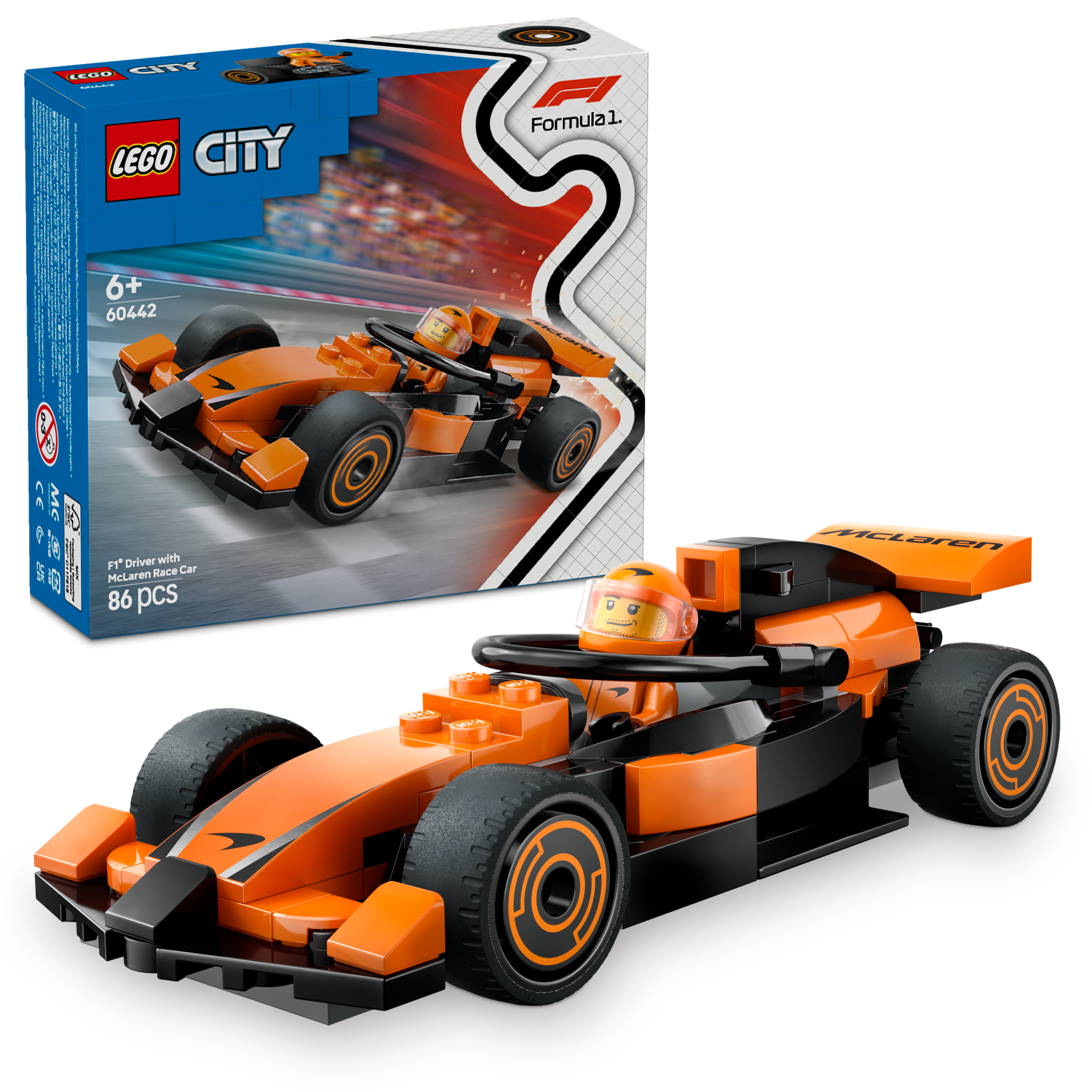 LEGO City F1® Rennfahrer mit McLaren Rennauto 60442 - Bild 6