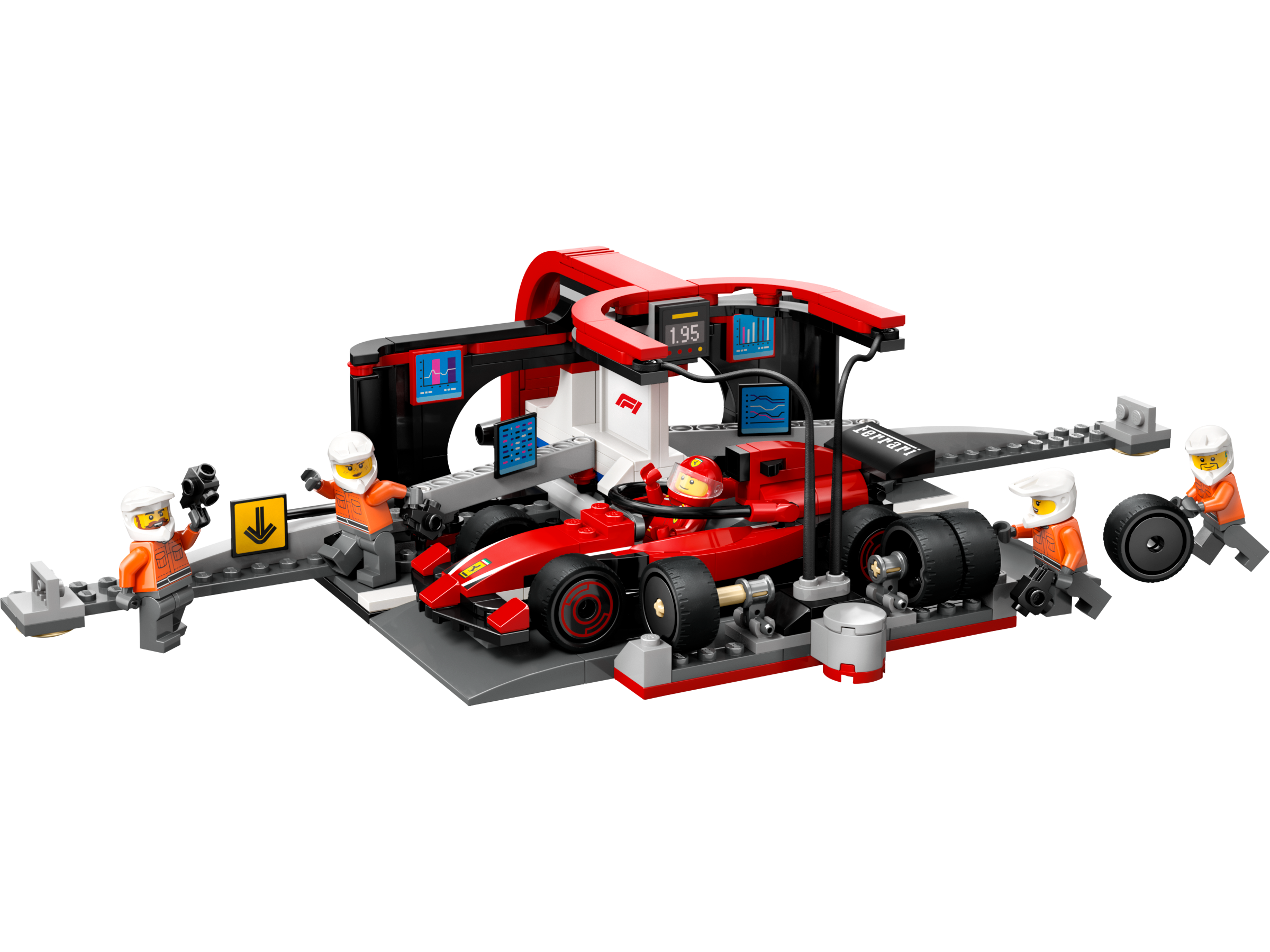LEGO City F1® Boxenstopp mit Boxencrew und Ferrari Flitzer 60443 - Bild 3