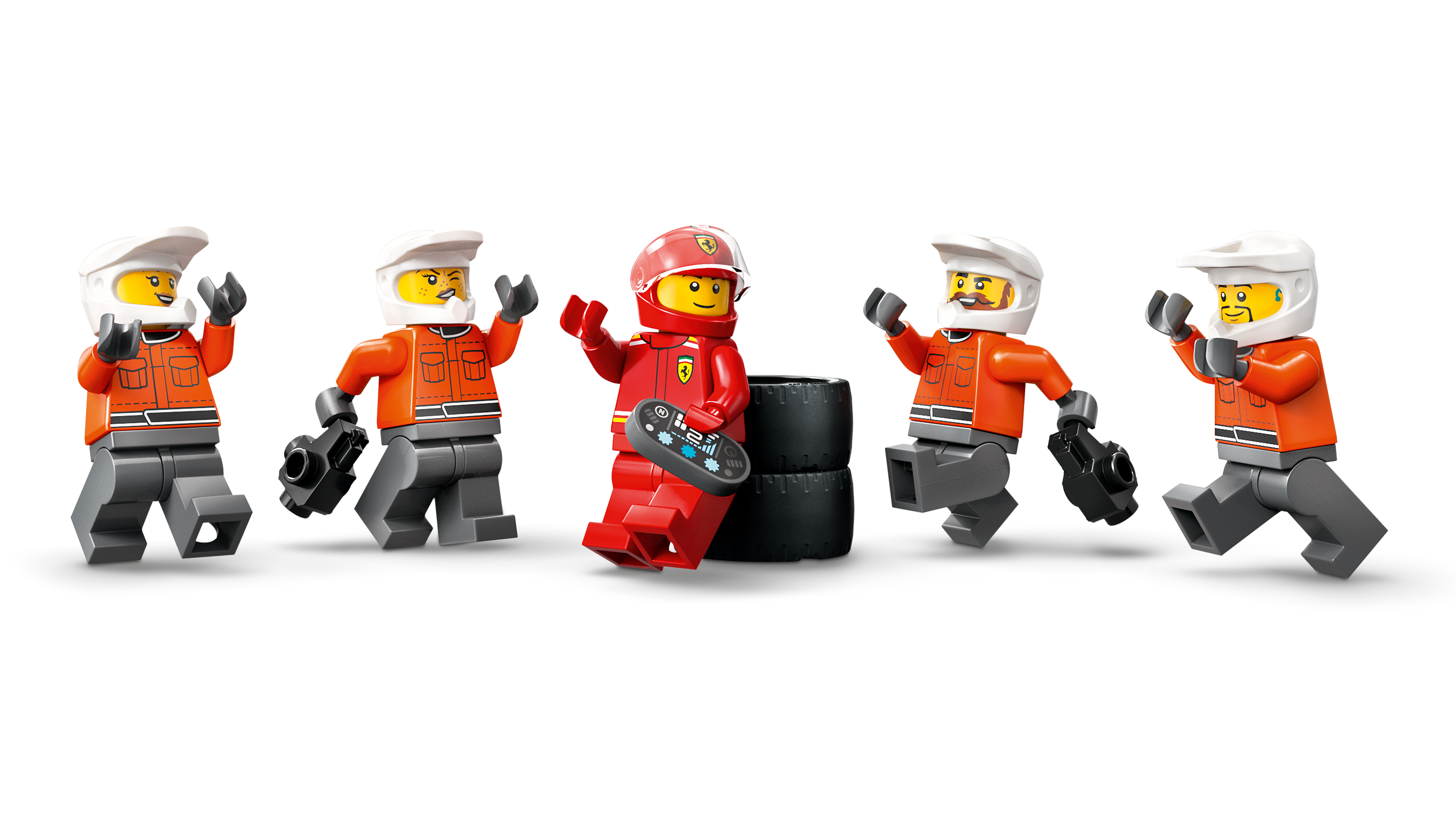 LEGO City F1® Boxenstopp mit Boxencrew und Ferrari Flitzer 60443 - Bild 5