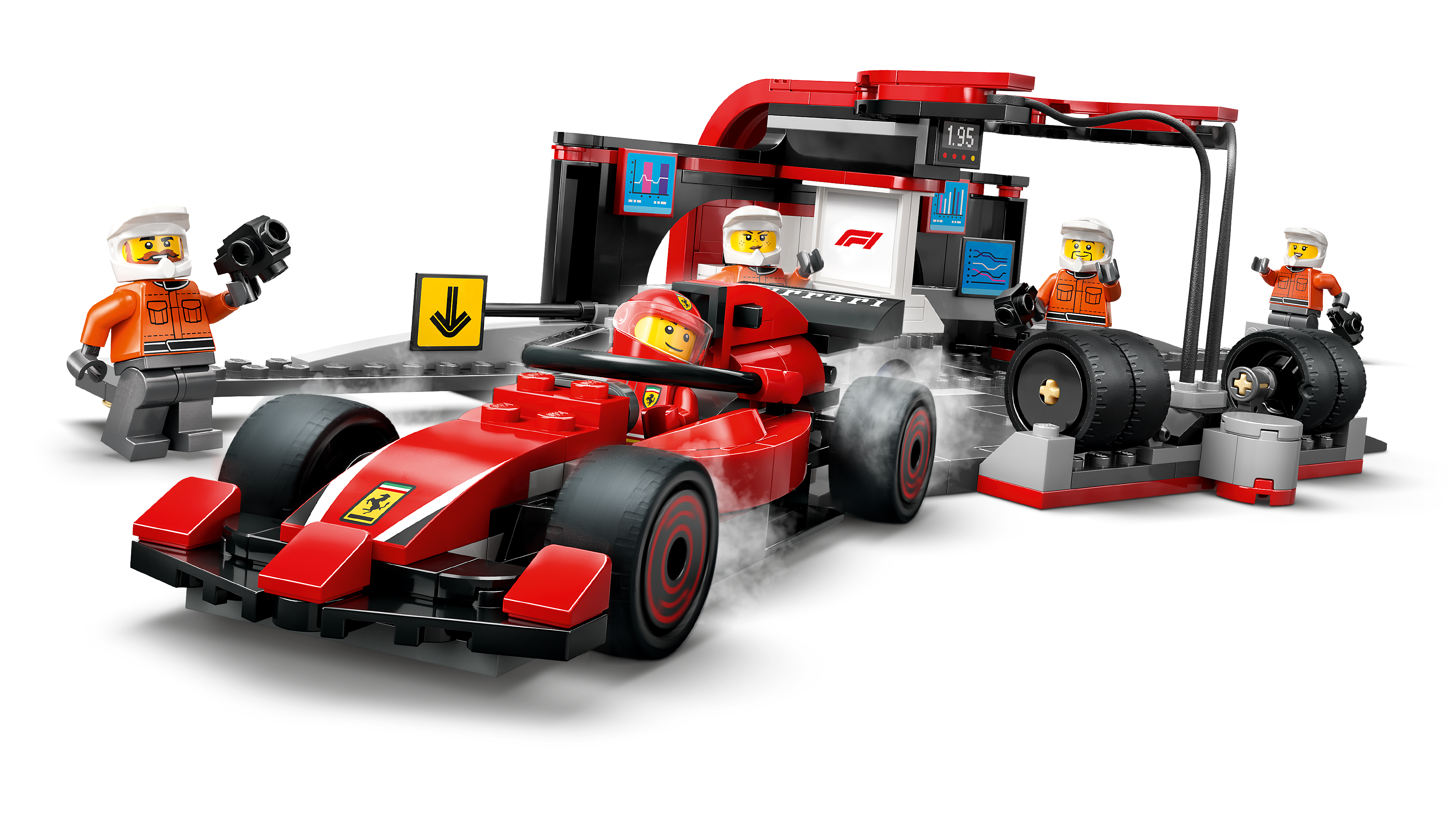 LEGO City F1® Boxenstopp mit Boxencrew und Ferrari Flitzer 60443 - Bild 2