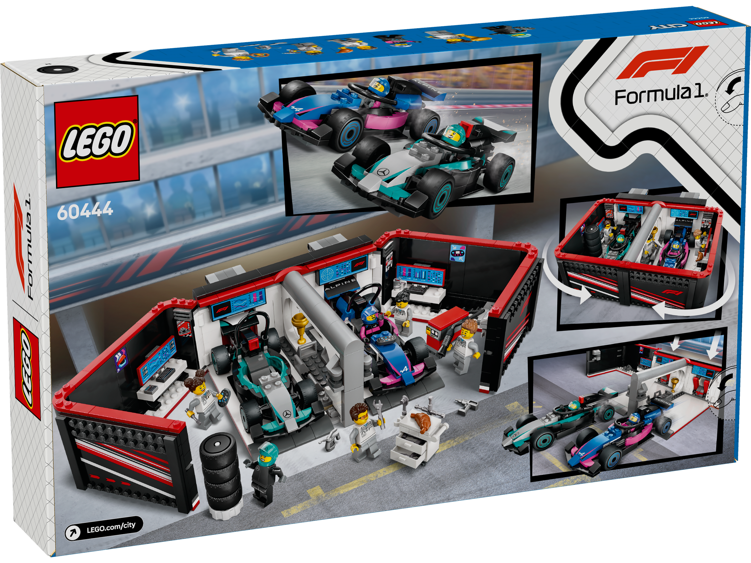 LEGO City F1® Garage mit Mercedes-AMG & Alpine Rennautos 60444 - Bild 8