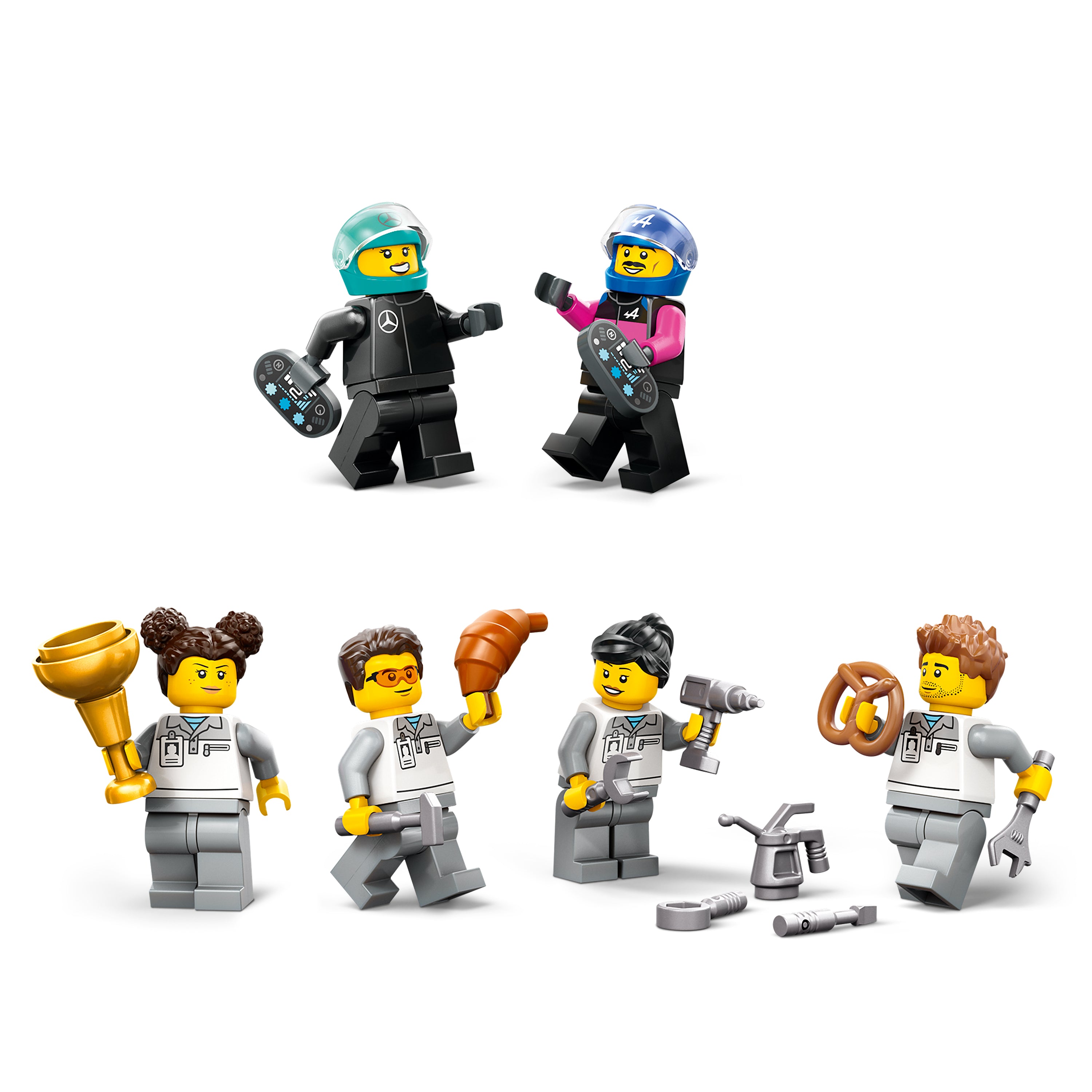 LEGO City F1® Garage mit Mercedes-AMG & Alpine Rennautos 60444 - Bild 6