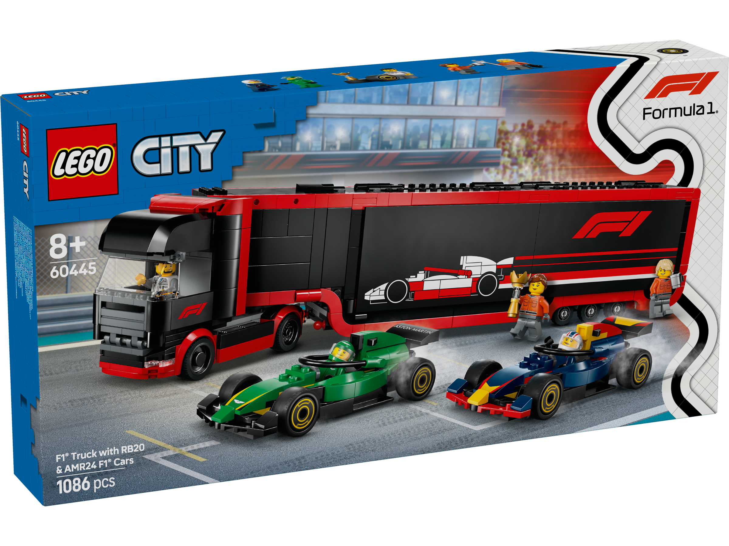 LEGO City F1® Transporter mit RB20 & AMR24 F1® Rennautos 60445 - Bild 1