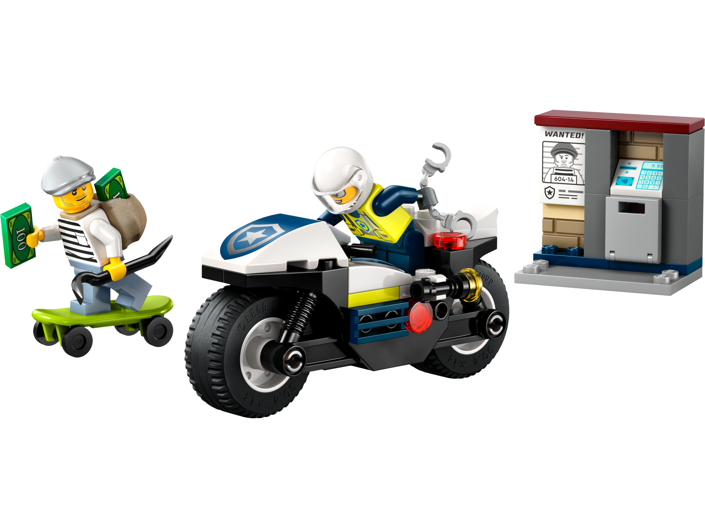 LEGO City Verfolgungsjagd mit dem Polizeimotorrad 60455 - Bild 2