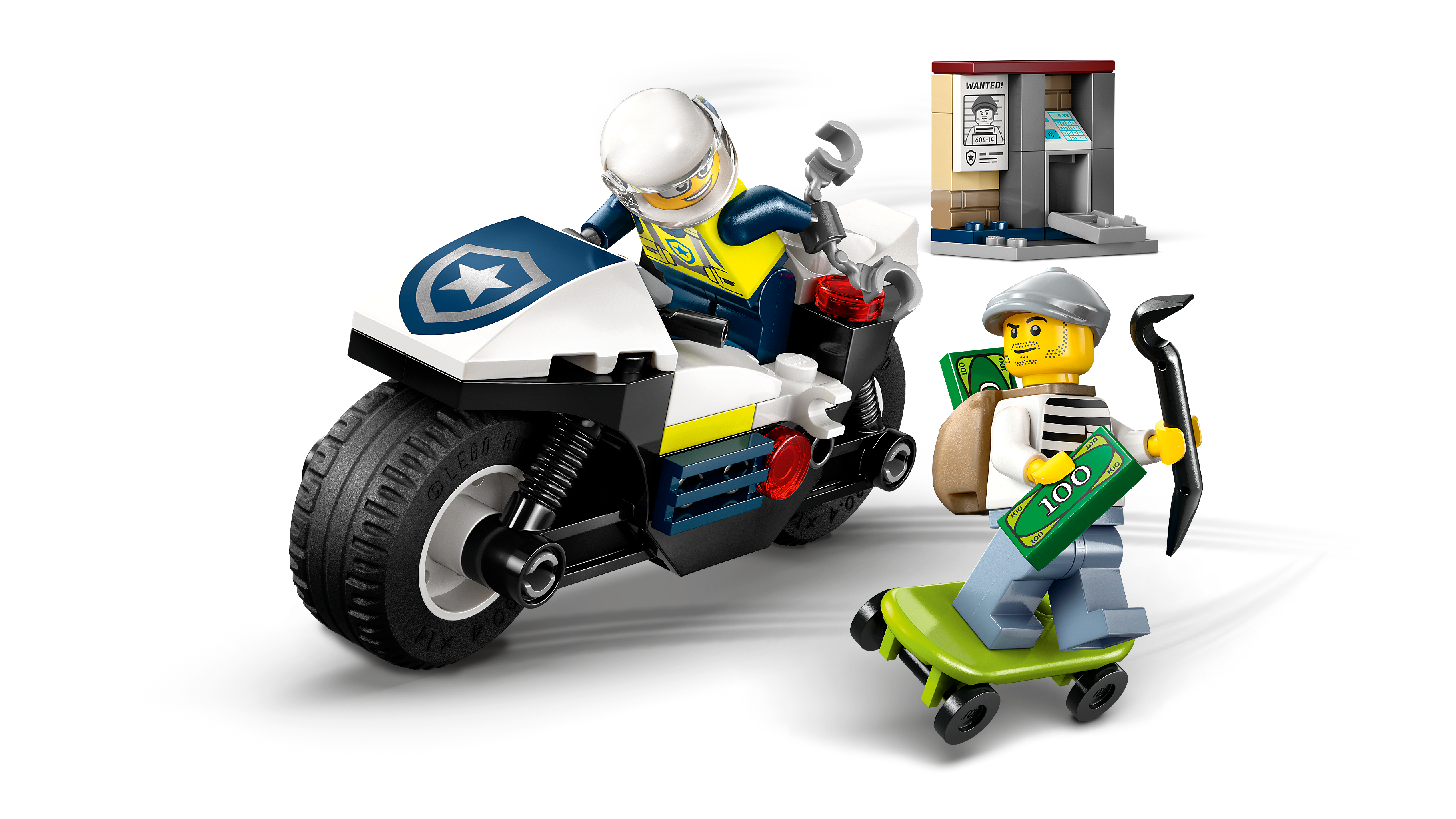 LEGO City Verfolgungsjagd mit dem Polizeimotorrad 60455 - Bild 3