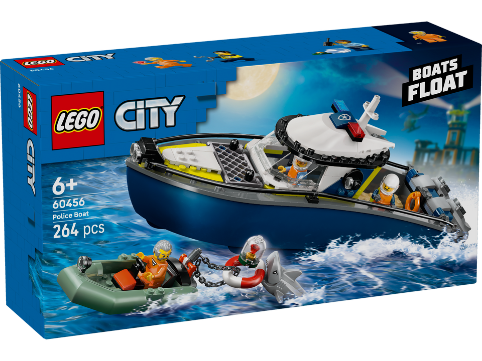 LEGO City Verfolgungsjagd im Polizeiboot 60456
