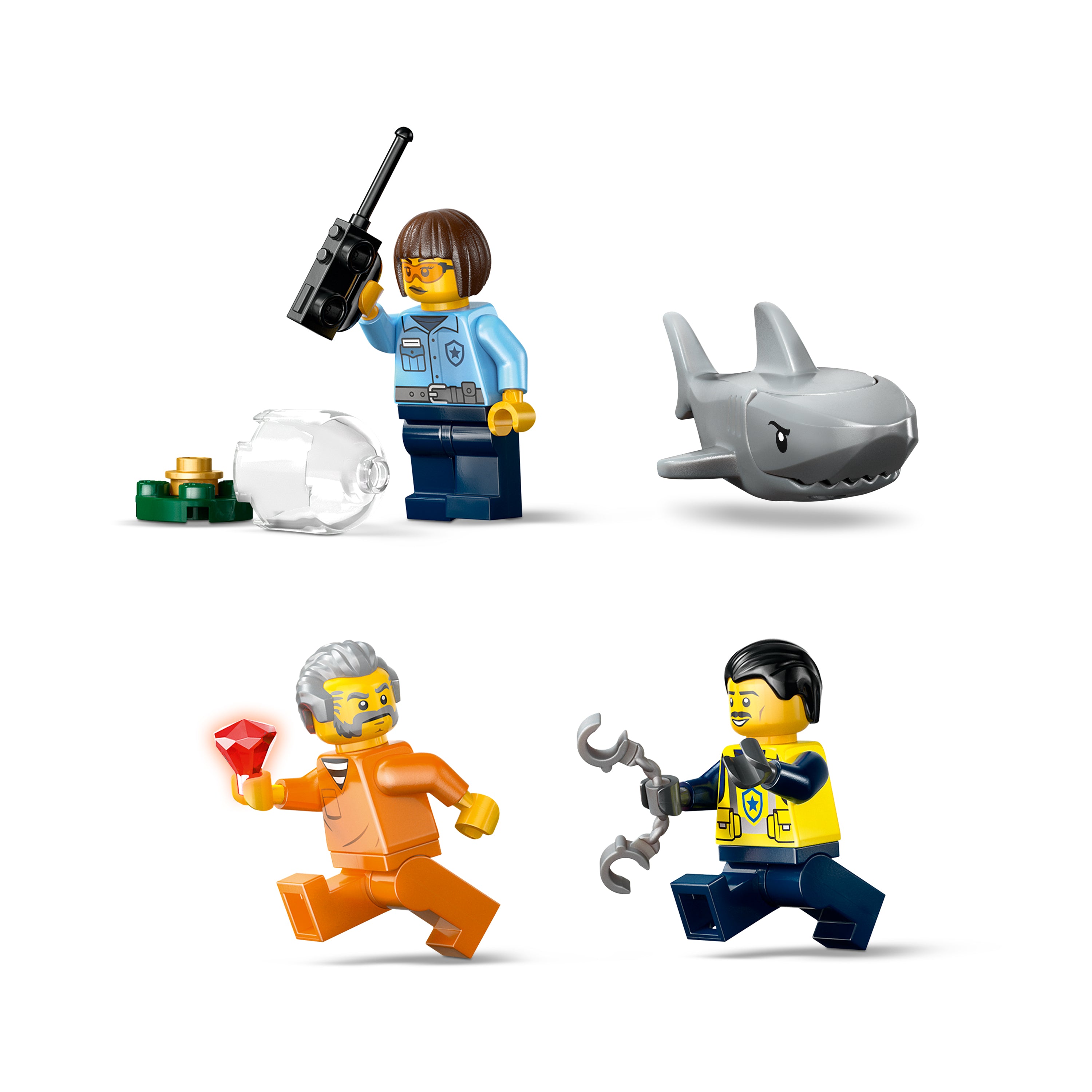 LEGO City Verfolgungsjagd im Polizeiboot 60456 - Bild 3