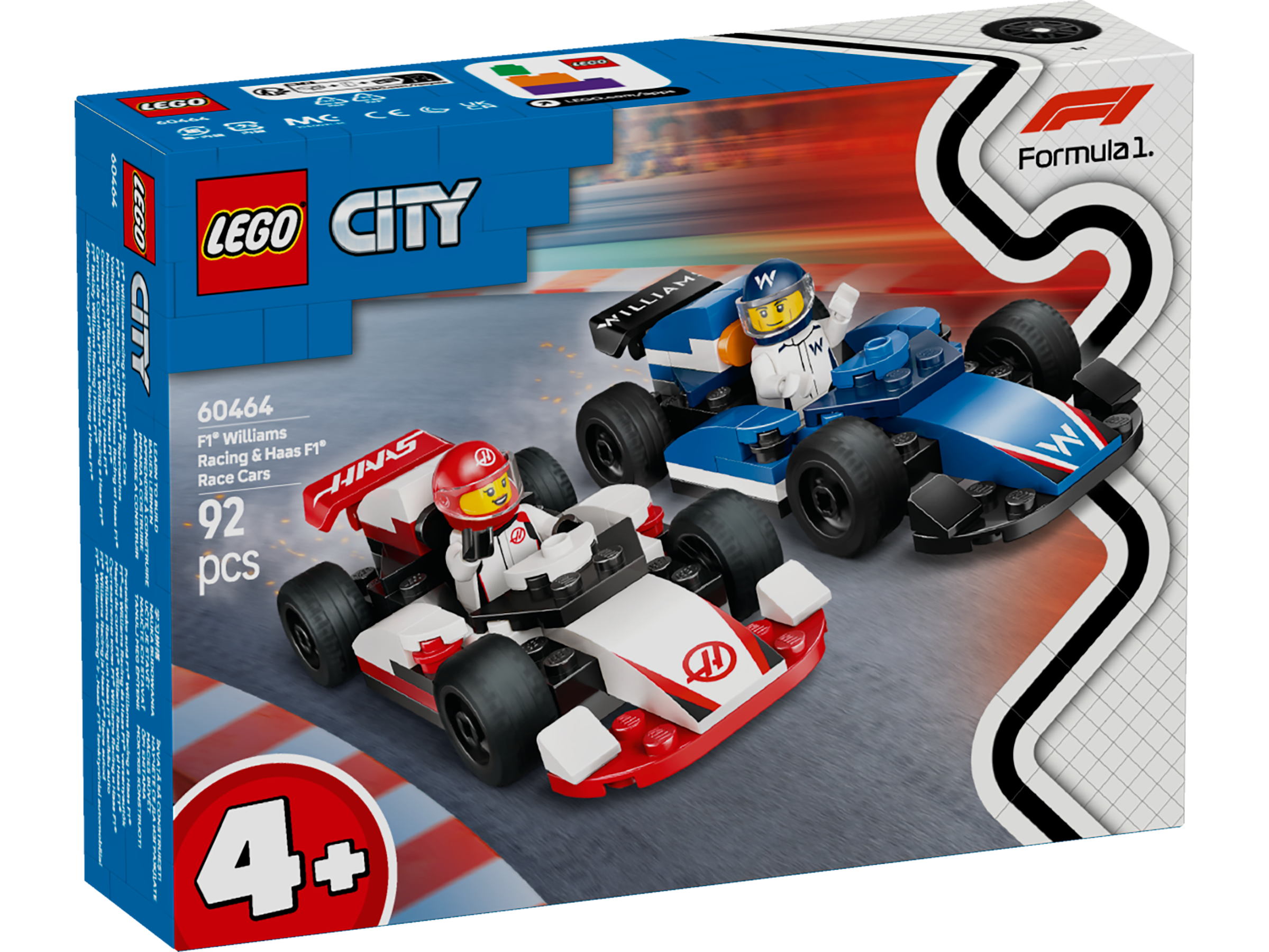 LEGO CityF1® Williams Racing + Haas F1® Rennautos 60464 - Bild 1