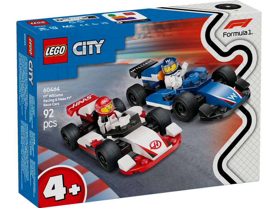 LEGO CityF1® Williams Racing + Haas F1® Rennautos 60464