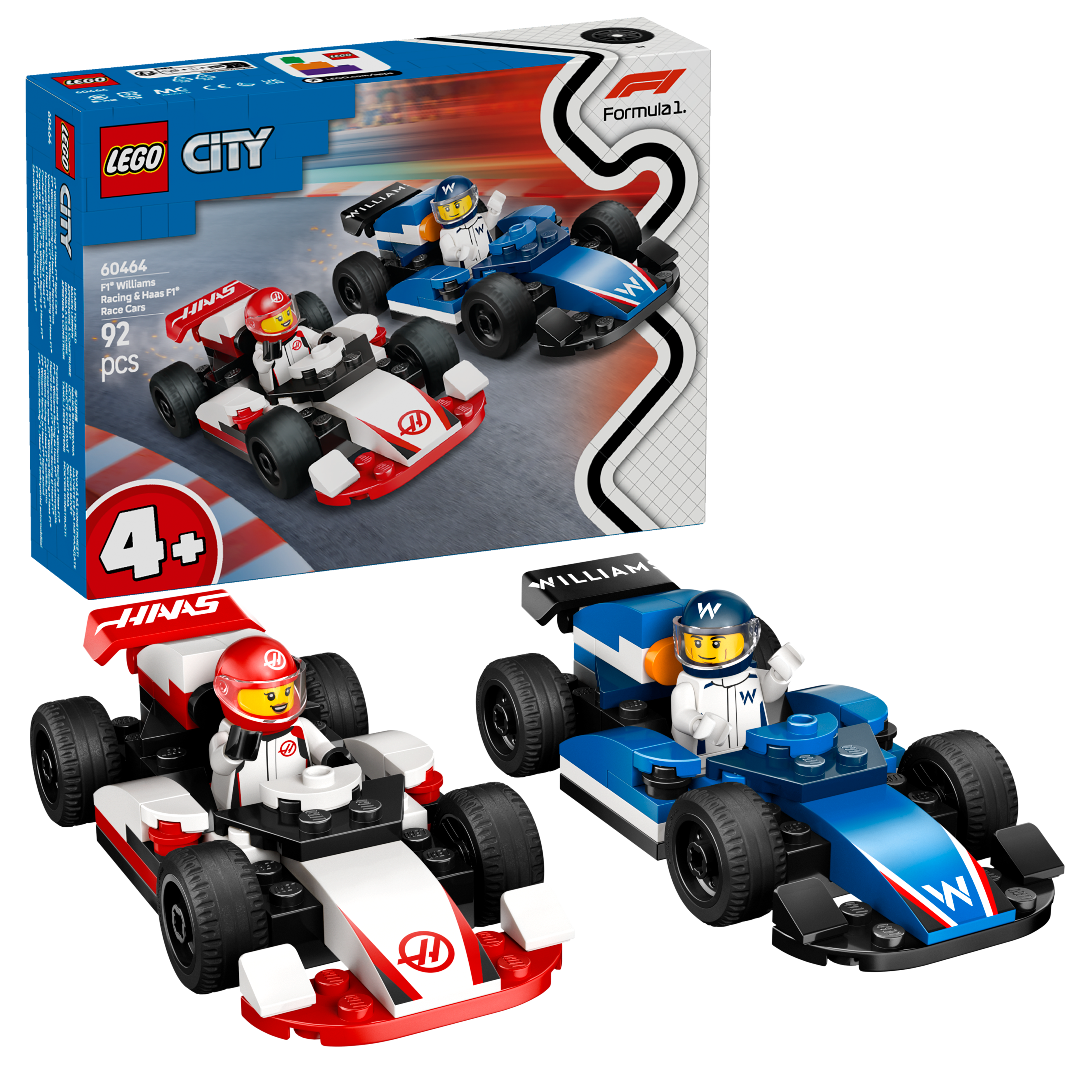 LEGO CityF1® Williams Racing + Haas F1® Rennautos 60464 - Bild 6