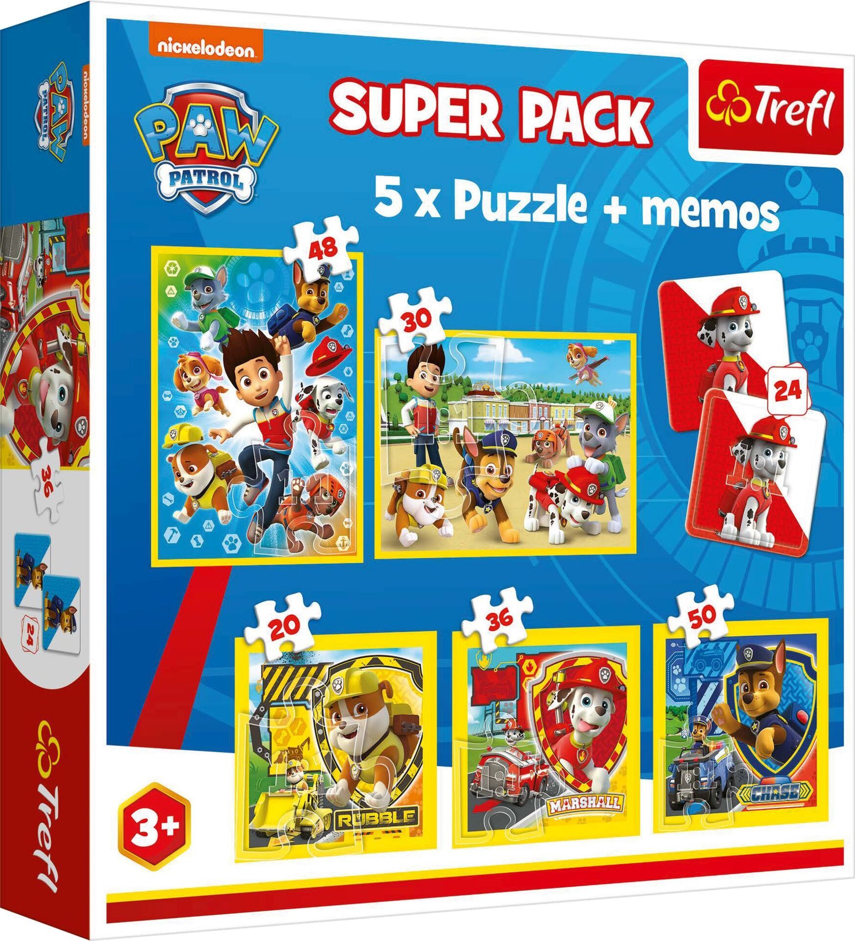 5 in 1 Puzzle + Memo – Paw Patrol - Bild 2