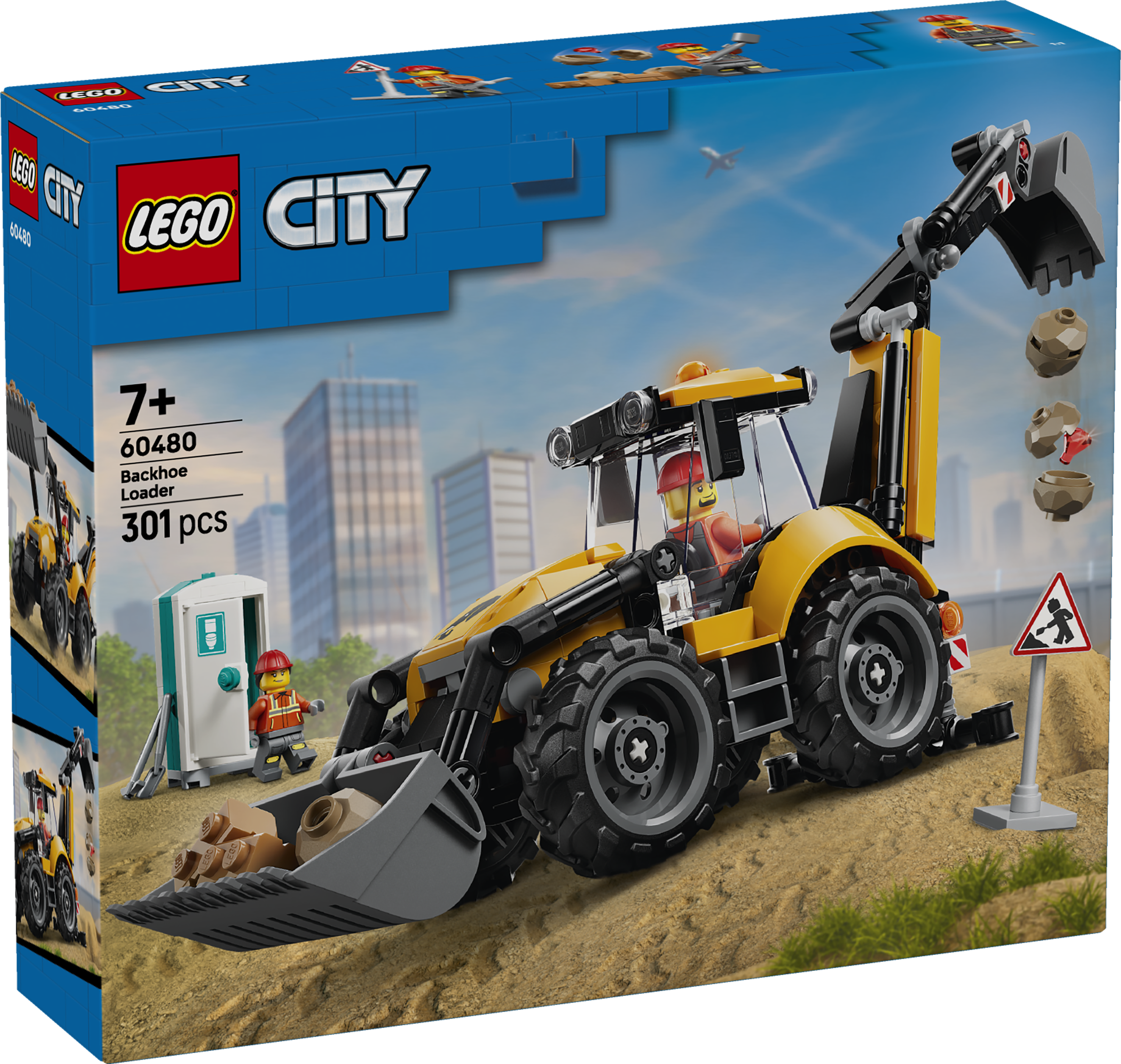 LEGO City 60480 Gelber Baggerlader - Bild 1