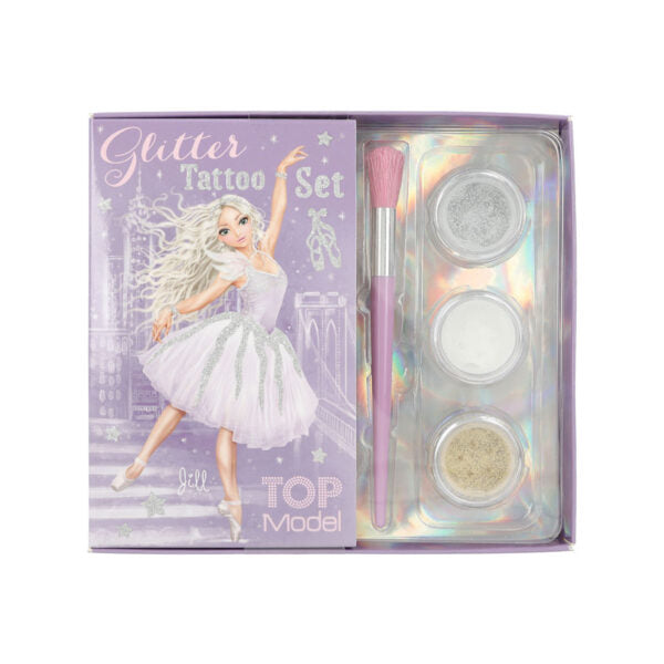 Top Model Glitter Tattoo Set Ballet - Bild 1