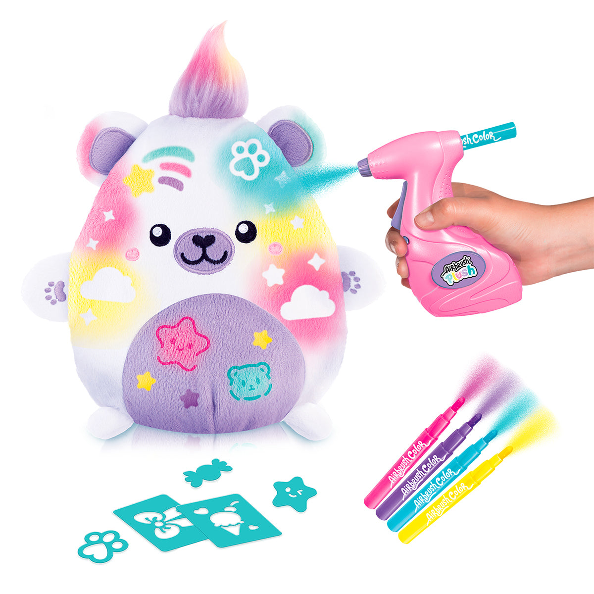 Airbrush Plush Kawaii Bär - Bild 2