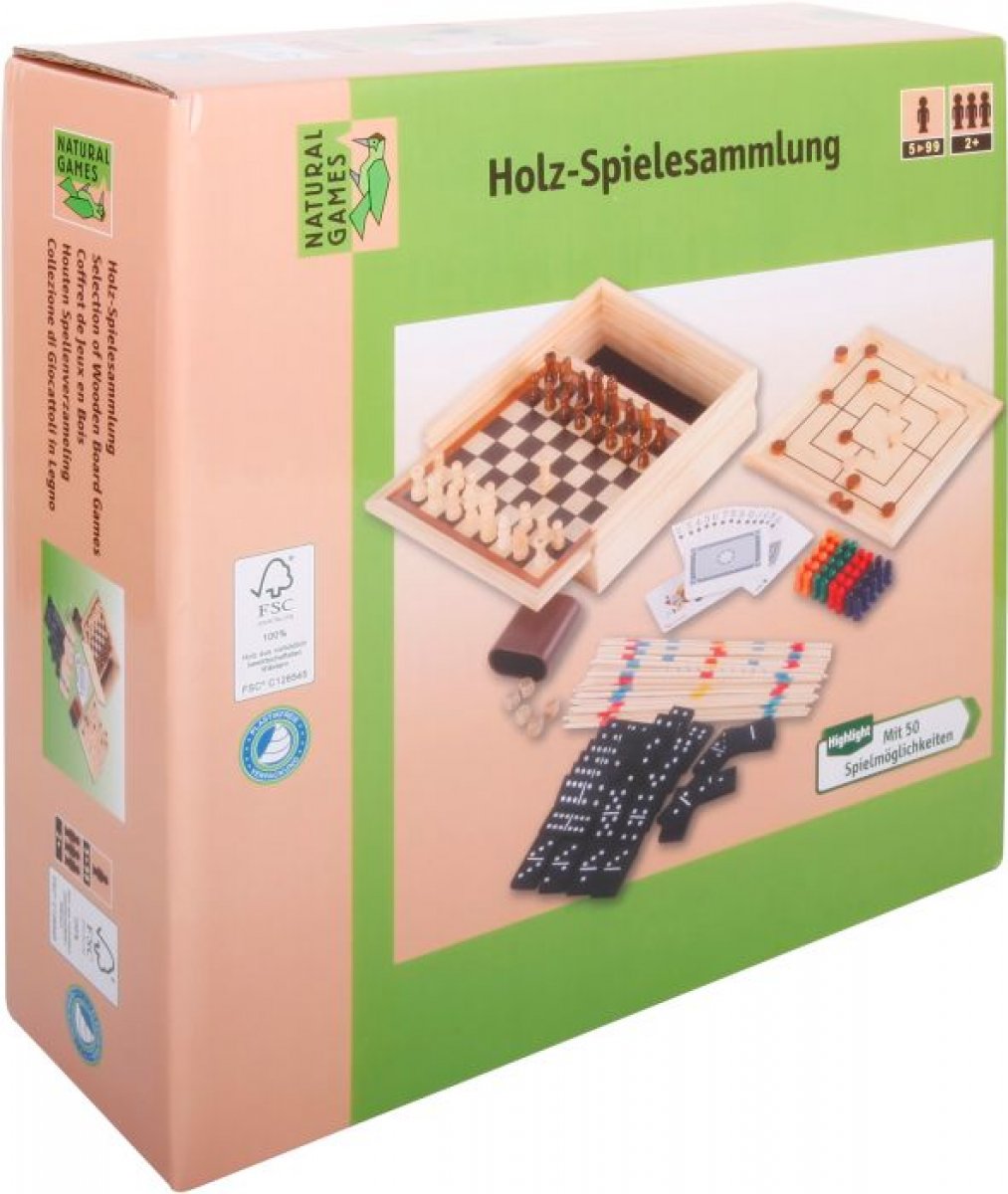 Natural Games Holz-Spielesammlung 50 in 1 - Bild 1