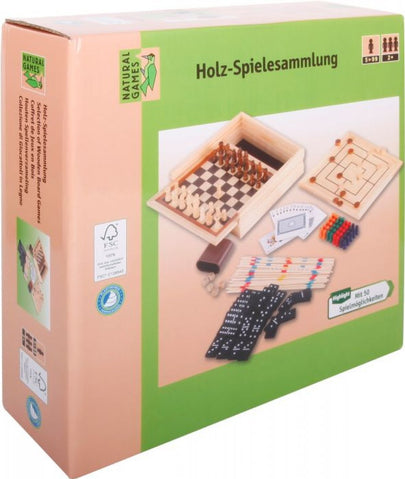 Natural Games Holz-Spielesammlung 50 in 1