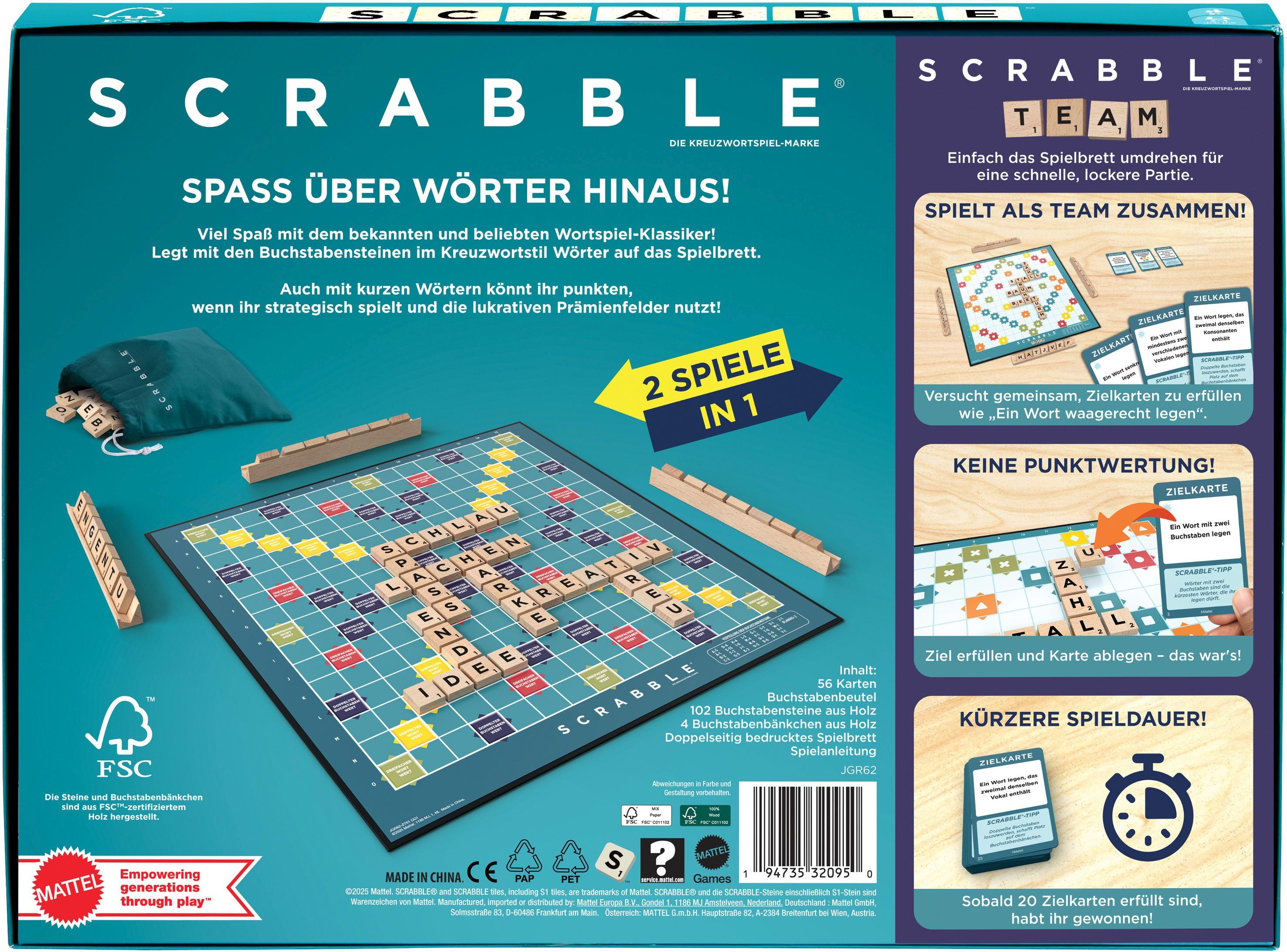 SCRABBLE Original Holz 2 in 1 - Bild 7
