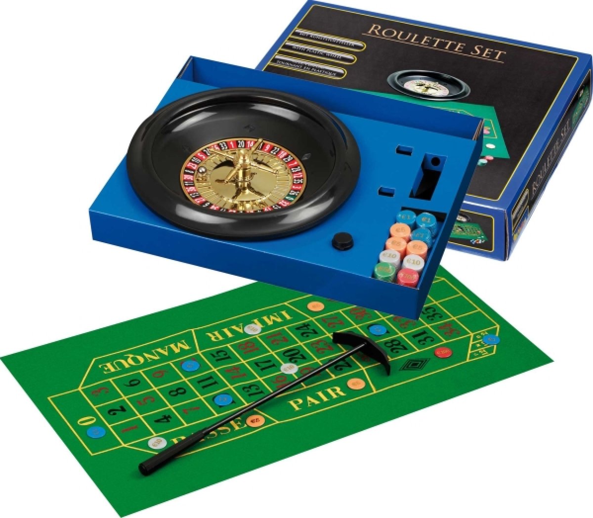 Roulette Set mit Kunststoffteller 30cm - Bild 1