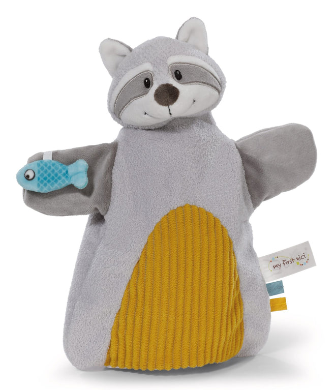 Nici Schmusetuch Handpuppe Waschbär