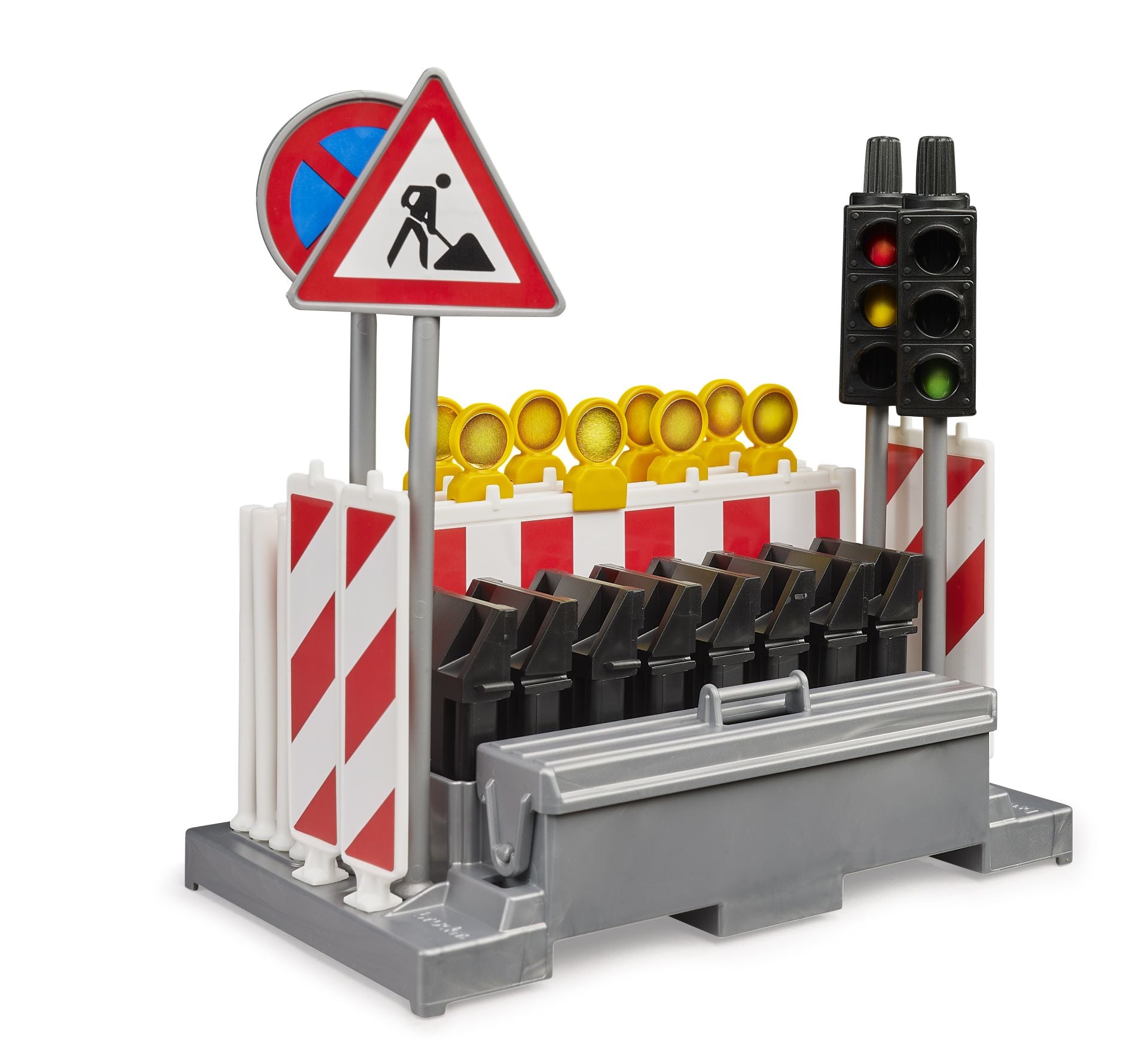 Bruder 62009 bworld Verkehrssicherungsset mit Ampeln - Bild 1