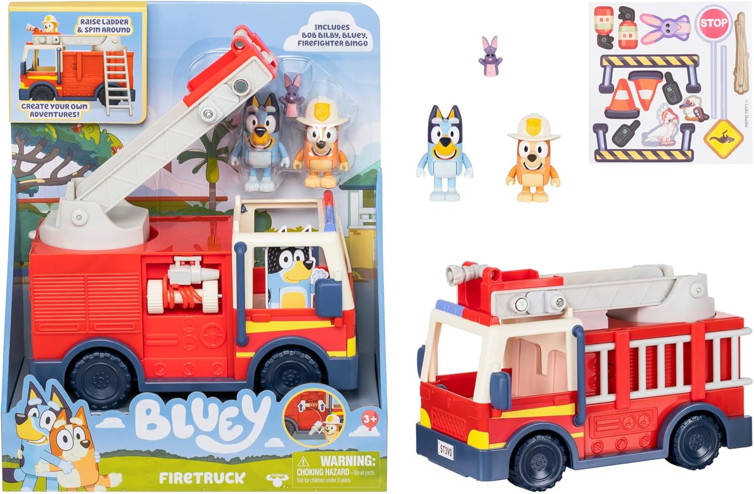 BLUEY Feuerwehrauto mit 3 Figuren - Bild 2