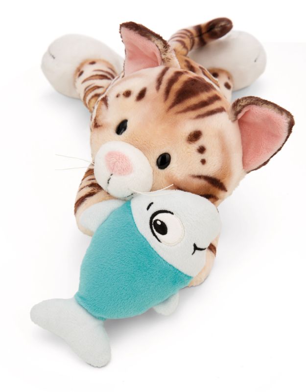 Nici Katze Bengal und Fisch 30cm liegend - Bild 2